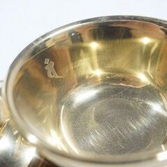 【苫小牧バナナ】希少 阿含宗阿含宗 解脱宝生行二器 携帯用 塗香器 洒水器 仏具 セット 散杖 真鍮磨き付♪