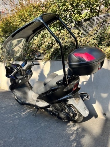 マジェスティ125 ルーフ付 リアタイヤ新品 オイル、プラグ交換済　通勤やウーバーイーツ等の配達に
