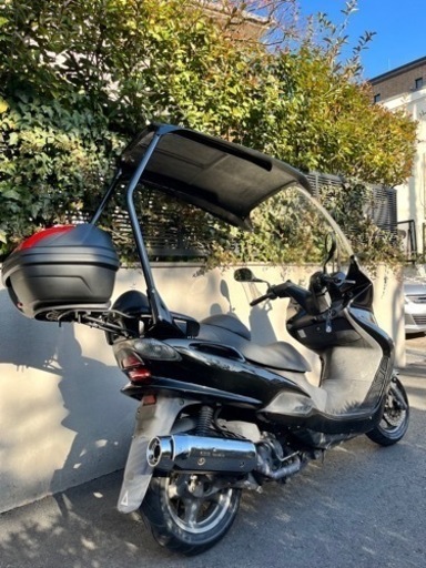 マジェスティ125 ルーフ付 リアタイヤ新品 オイル、プラグ交換済　通勤やウーバーイーツ等の配達に