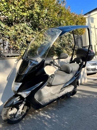 マジェスティ125 ルーフ付 リアタイヤ新品 オイル、プラグ交換済　通勤やウーバーイーツ等の配達に