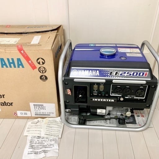 YAMAHA 発電機　EF2500i インバーター 発電機　コンセント付き　未使用品