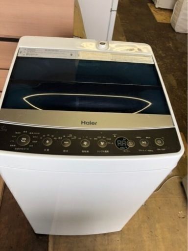 配送可能　2019年式　ハイアール Haier JW-C55A K [全自動洗濯機 5.5kg ブラック] 5525円