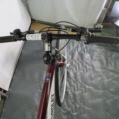 C521★17800円★整備済み スポーツ中古自転車【アルミクロスバイク　シボレー　ワインレッドｘ白　】