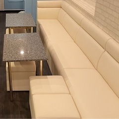 店舗用(スナック・ラウンジ)大理石ローテーブル