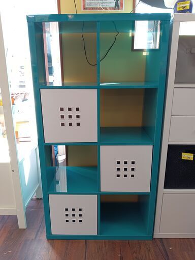 IKEA　KALLAX　マルチラック　BOX付き　サイズ（約）幅７６×奥３９×高１４７　　■近隣配送無料 買取GO‼　栄和店