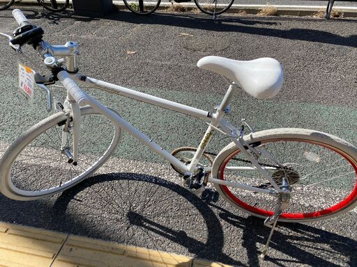 【リサイクルショップどりーむ天保山店】●271●　クロスバイク　air-on 　ホワイト色 リサイクルショップどりーむ天保山店】○271○ クロスバイク air-on