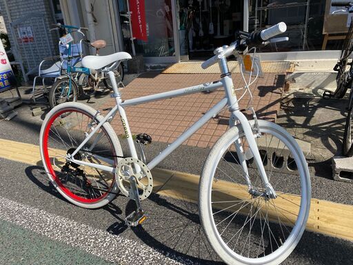 リサイクルショップどりーむ天保山店　No.587　自転車　クロスバイク！オシャレな白色♪　状態良好！