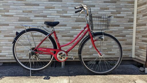 中古自転車 6段変速 27インチ （LEDオートライト） 軽整備済み 安い 防犯登録 町田市 麻生区 神奈川 067ky