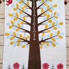 【kukka ja puu】身長計つきタオル 寝相アート