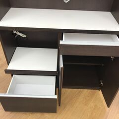 ★ジモティ割あり★ 土井インテリヤ工業 食器棚 ダークブラウン H190×W116×D45 クリーニング済み KJ1483 ☆ジモティ割あり☆ 土井インテリヤ工業 食器棚 ダークブラウン H190×W116×