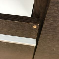 ☆ジモティ割あり☆ 土井インテリヤ工業 食器棚 ダークブラウン H190×W116×