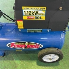 中古　美品　Power sonic オイルレスコンプレッサ ー　OLV-1530