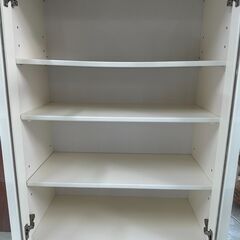 本棚　白　　リサイクルショップ宮崎屋住吉店　23.2.16　ｙ