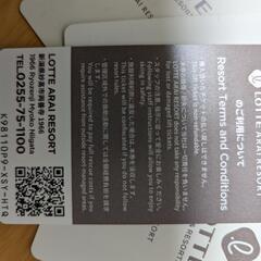 ロッテアライリゾート、リフト券4枚