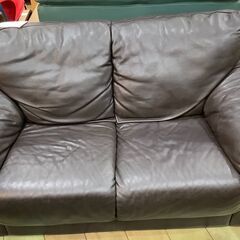 トレファク花小金井店】IDC/2人掛けソファー/キズ有・脚欠品/レザー
