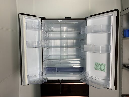 (230216)【配送料無料】三菱　ノンフロン冷凍冷蔵庫　MR-WX60C-BR　2018年製