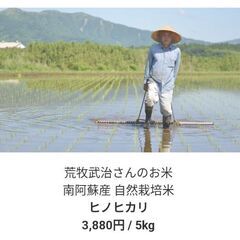 【ネット決済】玄米5kg【自然栽培　南阿蘇産】