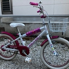 428、幼児用オフロード自転車18インチ(ピンク白)