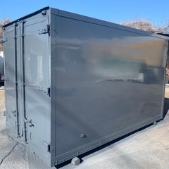 No.733 保冷バン 2ｔ 車  アルミ 箱 バイク 倉庫 トラック コンテナ 米 保管庫 物置 DIY