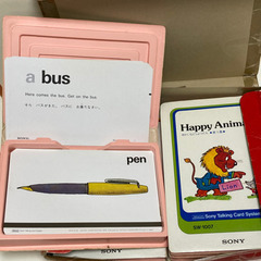 SONY 楽しいおしゃべりカード英語1-6 ,本/ 漢字/プレイヤー一式