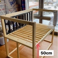 ベビーベッド　手作り品　ベッド添い寝対応