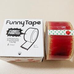 新品 Funny tape クリアテープ 赤色