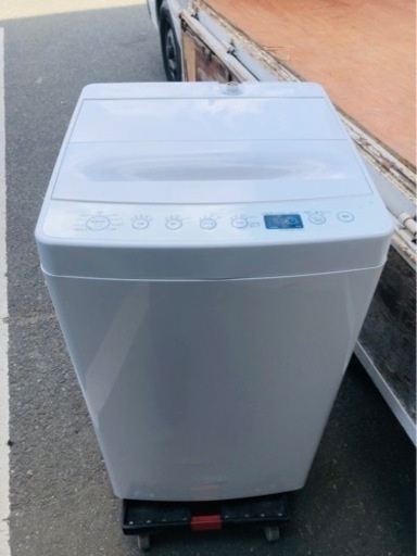 ５km以内配送無料　保証付き　2020年式　TAGlabel by amadana タグレーベル バイ アマダナ 全自動洗濯機 AT-WM45B（WH） ホワイト 洗濯4.5kg
