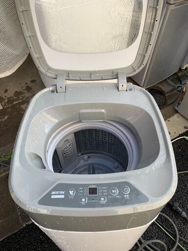 ☺最短当日配送可♡無料で配送及び設置いたします♡BESTEK 小型洗濯機 2021年製 3.8キロ♡BES001