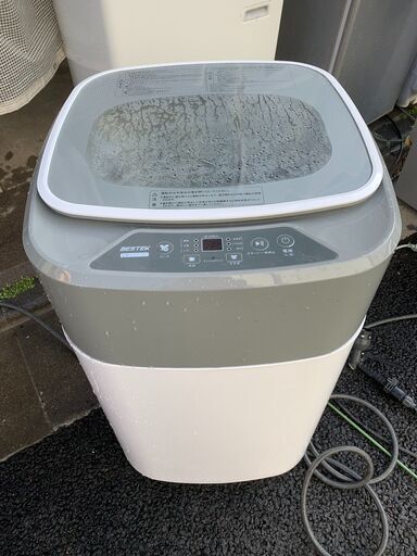 ☺最短当日配送可♡無料で配送及び設置いたします♡BESTEK 小型洗濯機 2021年製 3.8キロ♡BES001
