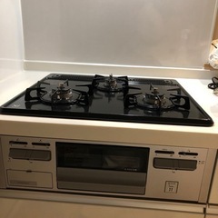 ビルトインコンロ　短期間使用　都市ガス