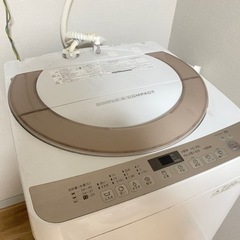 洗濯機0円　SHARP ES-KS70S
