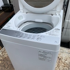 5km以内配送無料 保証付き 2019年式 東芝 TOSHIBA AW-5G6(W) [全自動 