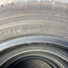 はめ替え工賃込み！175/65R15 ブリヂストン エコピアNH100C 中古4本 