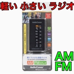 ライターサイズラジオ イヤホン専用 ブラック  RAD-P075N-K