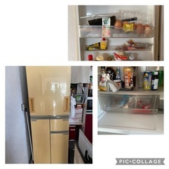 冷蔵庫シャープどっちもドア400L(イエロー)