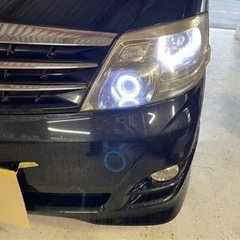 10アルファード加工ヘッドライト