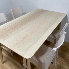 【決定済み】IKEAダイニングテーブルチェア4脚セット