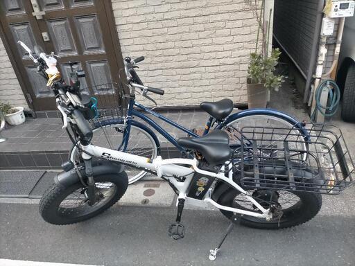 青い自転車27インチ