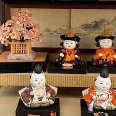 古い雛人形 15人揃 木目込み人形 ひな人形 親王雛三人官女三月飾り ガラスケース付 真多呂人形 日本人形 