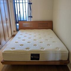 売約済 ワイドダブルベッド 大塚家具