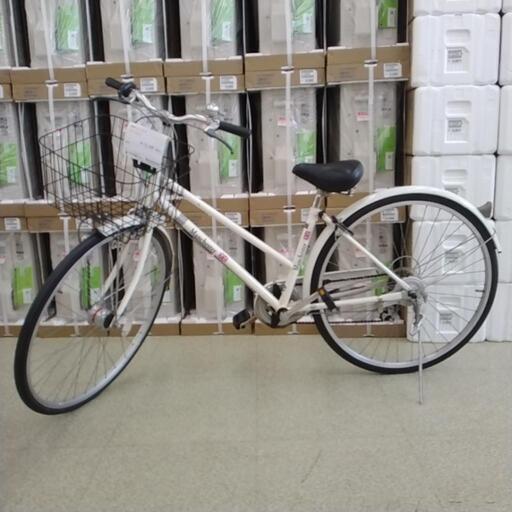 自転車（白）ギア付き 27インチ TJ579