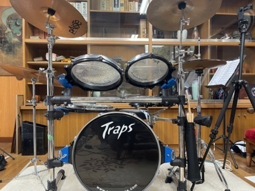 買ってすぐ叩けます！ ドラムセット Traps drums A400NC フルセット（各種シンバル付き！）