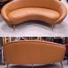 KARE 3人掛けソファ 幅189cm BONITA ボニータ オレンジ系 カレ ドイツ 滑らかな曲線美 高級感 撮影用に 札幌市東区 新道東店