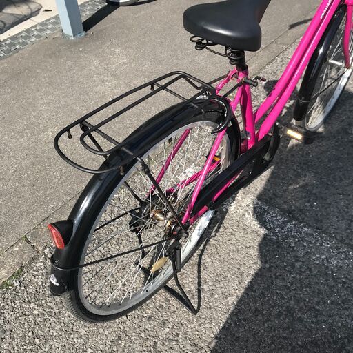 ☆ジモティ割あり☆ 自転車 27インチ ピンク クリーニング済み KJ1491