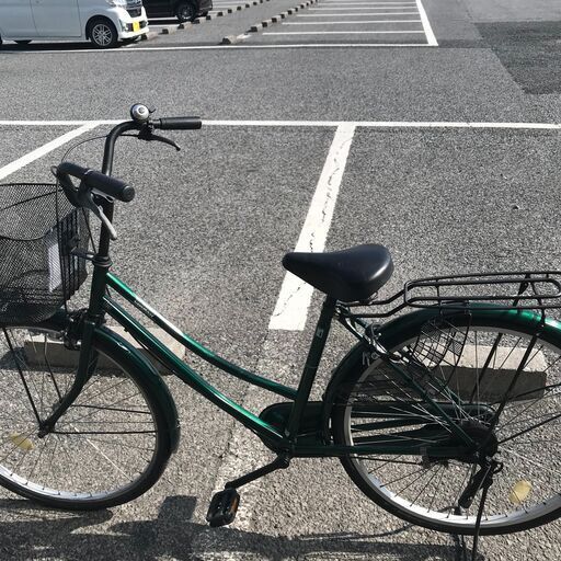 ★ジモティ割あり★  自転車 27インチ グリーン クリーニング済み KJ1492