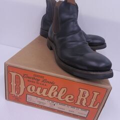 Double RL ダブルアールエル CONGRESS BOOTS レザー ブラック 