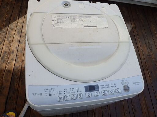 洗濯機シャープ7.0kg    2017年製　値下げ12000円⇒8000円