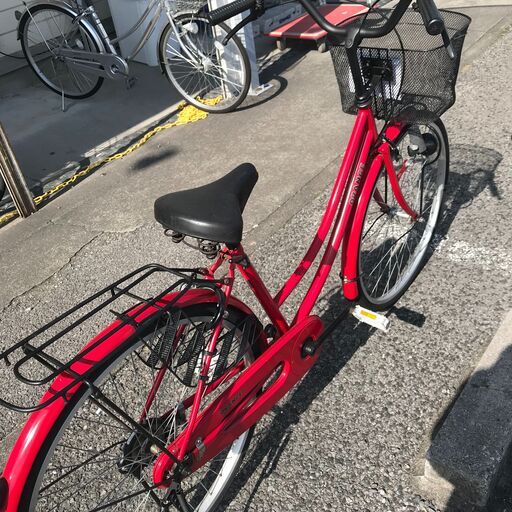 ★ジモティ割あり★  自転車 26インチ レッド クリーニング済み KJ1498