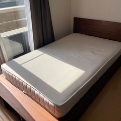 【購入者決定済】無印良品のセミダブルサイズ収納ベッド