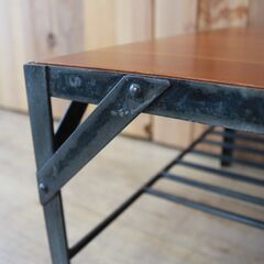 960)unico/ウニコ LUMBER-mini ランバーミニ センターテーブル ローテーブル アフリカンマホガニー材 インダストリアルデザイン 廃番品 